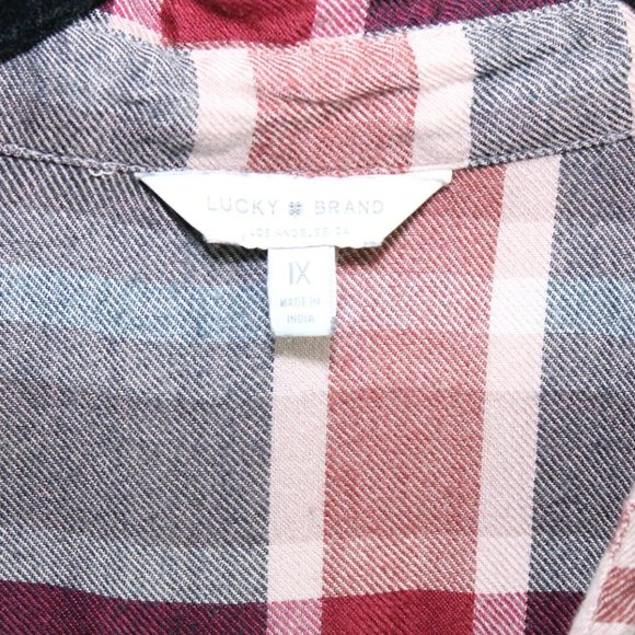 Lucky Brand Plaid Button Up Soft Shirt H11106 - Picture 4 of 6